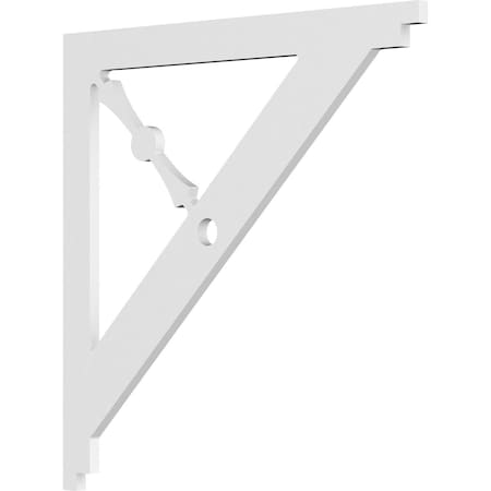 Ekena Millwork Artisan Architectural Grade PVC Bracket, 5/8"W X 22"D X 22"H BKTP01X22X22AR